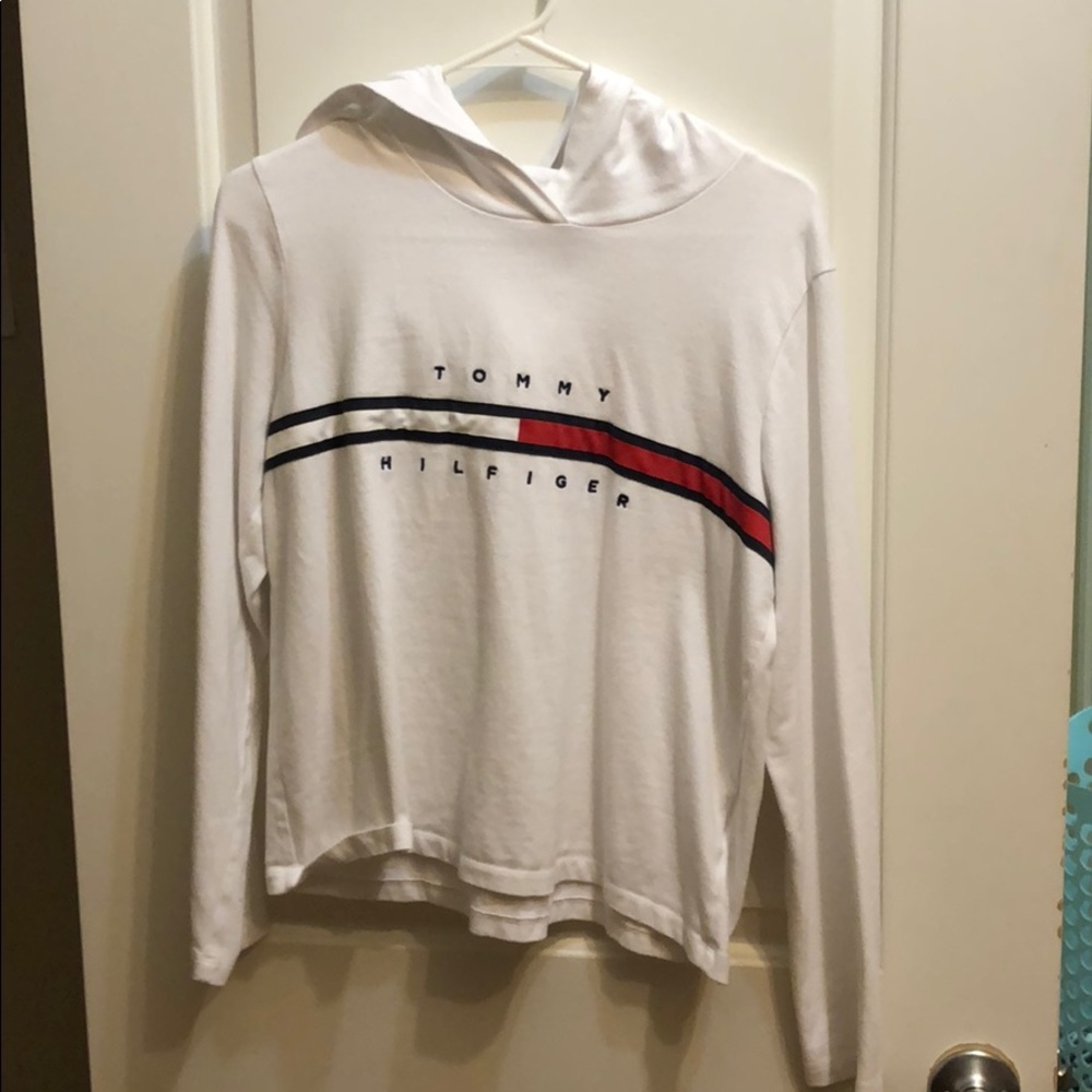 tommy hilfiger white hoodie!
